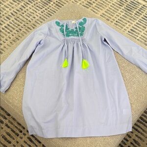 Girls Aaron and Amber dress smocked and embroidered top, size 10